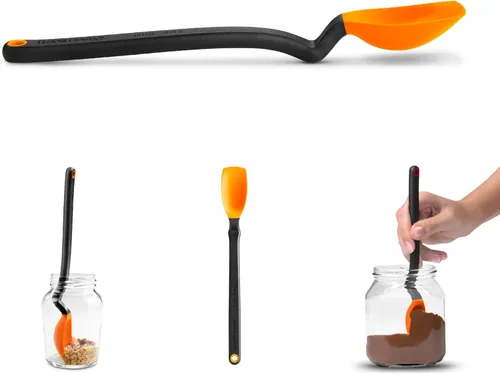 Miniatura 8 de Dreamfarm Mini Supoon - Cuchara de cocina de silicona antiadherente, raspador de jarra, medidas 5ml cucharadita - 20.3 cm naranja