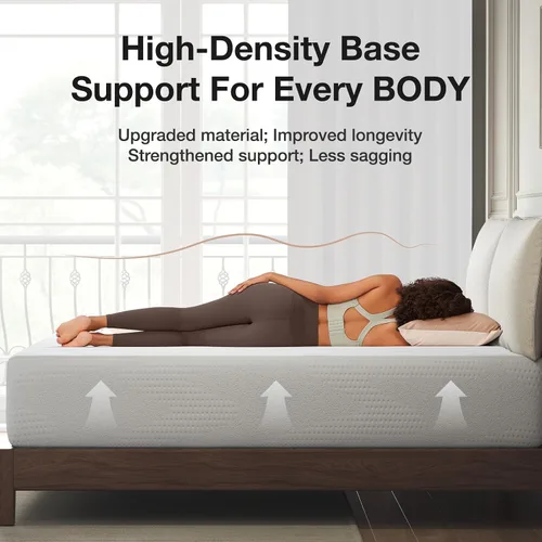 Miniatura 4 de Novilla Colchón individual para niños, colchón de cama individual de 5 pulgadas en una caja, colchones de espuma viscoelástica de gel para dormir