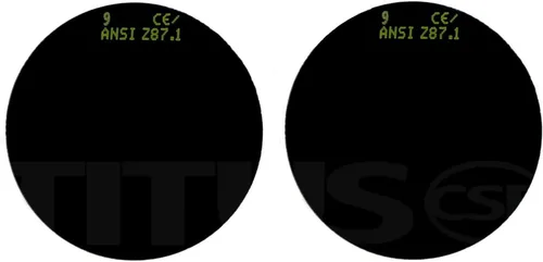 Miniatura 9 de TITUS Lentes de repuesto Copa Tipo C Marco Calidad Industrial Gafas de soldadura UV IR Verde 5 7 8 9 10 11 12 13 o 14 Filtro