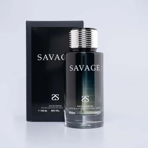 Symphony Perfumes SAVAGE Eau De Parfum 3.4 fl oz, perfume de lujo para hombres, de larga duración, aroma aromático amaderado, fresco y masculino,