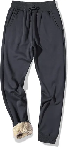 Miniatura 37 de MACHLAB Pantalones deportivos térmicos de forro polar para hombre, pantalones de chándal gruesos y cálidos para invierno