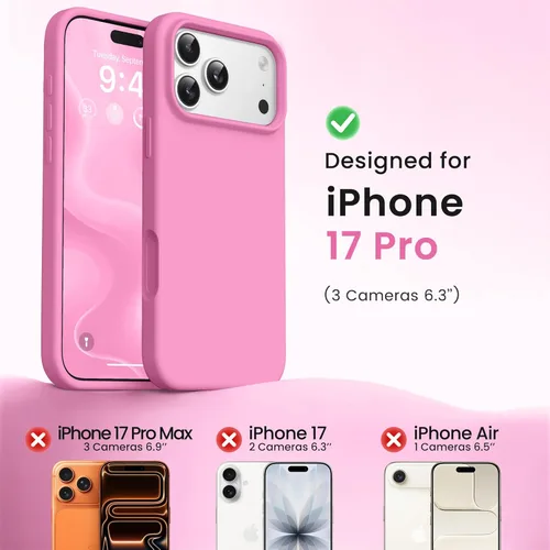 Miniatura 239 de GONEZ Funda de silicona para iPhone 15 Pro Max, compatible con Magsafe, protector de cámara + protector de pantalla, forro de microfibra suave