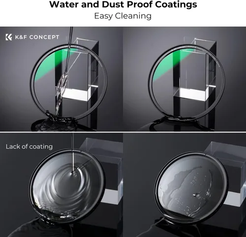 Miniatura 7 de K&F CONCEPT Filtro de protección de lente UV MC magnético de 49 mm + tapa de filtro de lente con 28 capas multicapa impermeables/resistentes a