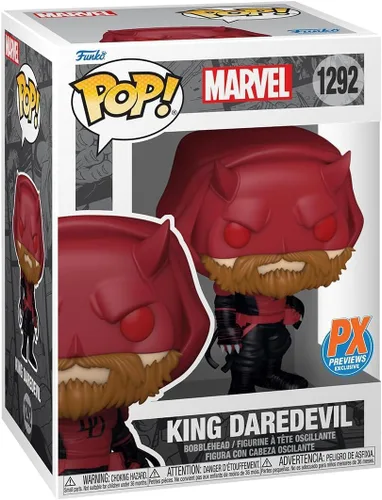 Miniatura 2 de POP Marvel: Daredevil - King Daredevil (exclusivo de PX Preview) Figura de vinilo Funko (paquete con funda protectora de caja compatible)