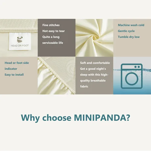 Miniatura 4 de MINIPANDA Paquete de 2 sábanas bajeras tamaño Twin, con correas sujetadoras de sábanas para esquinas, mantiene las sábanas en su lugar - Ultra