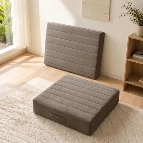 Miniatura 24 de JKMAX 2 Piezas Almohadas de Espuma de Alta Densidad para Piso - Almohadas Grandes Mejoradas para Asientos de Adultos - Cojín de Piso para Exteriores