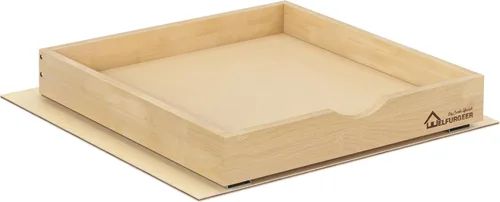 Miniatura 15 de WelFurGeer Cajones extraíbles de cierre suave para armarios, cajón extraíble de 17 pulgadas de ancho x 21 pulgadas de profundidad con toboganes