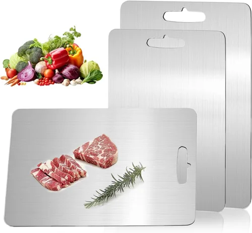 Miniatura 11 de Tabla de cortar de titanio Katuchef, 2026 Nueva 100% Pura Tabla de cortar de titanio para cocina, Titan Cut Pro No tóxico Tablas de cortar duraderas