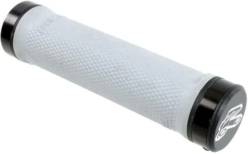 Miniatura 3 de Renthal Grip Tech Lock On - Puños para manillar de bicicleta, color gris, compuesto mediano