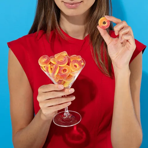 Miniatura 2 de Kervan Candy Bebeto - Anillos de durazno – Caramelos de goma afrutados, suaves, agridulces a granel para niños, aperitivos de regalo y fiestas