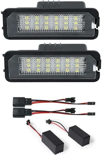 Miniatura 6 de Gempro Luz de matrícula, montaje de lámpara de matrícula LED para Volkswagen VW Golf 4 5 6 GTi CC Rabbit Eos Beetle Porsche Boxster Cayman Cayenne