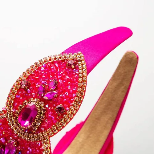 Miniatura 4 de Diadema de moda para mujer, diadema decorativa de diamantes de imitación anchos para mujer, accesorios para el cabello para mujeres y niñas