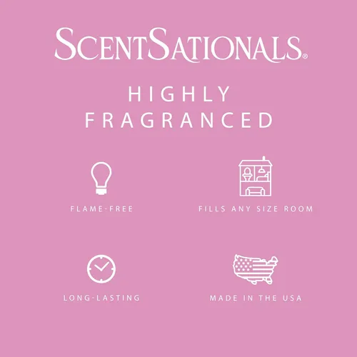 Miniatura 3 de Scentsationals Fragancia perfumada para derretir – Nube de algodón de azúcar, paquete de cubos de cera, tarta calentadora para el hogar, barra