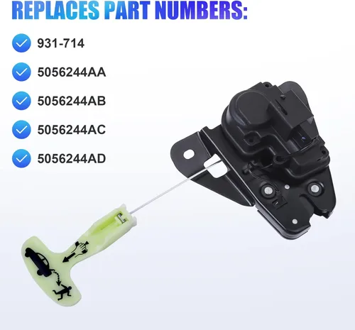 Miniatura 3 de LCWRGS Actuador de pestillo del maletero de bloqueo del portón trasero para Chrysler 300 2005-2018, 200 2011-2014, 2006-2018 Dodge Charger