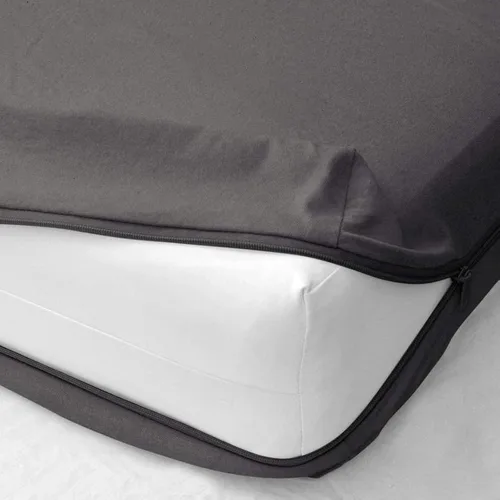 Miniatura 3 de Shreem Linen Sábana bajera ajustable con cremallera, bolsillo profundo de 8 pulgadas, microfibra suave cepillada de calidad de hotel, resistente al