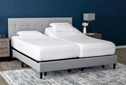 Miniatura 19 de Cottingon Juego de 5 sábanas divididas tamaño King para camas ajustables, juegos de ropa de cama 100% microfibra cepillada para camas de número