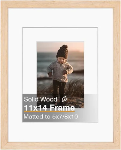 Miniatura 165 de KINLINK 3.5x5 Picture Frame, Ash Black Solid Wood Frame with Plexiglass for Table Top and Wall Mounting, Photo Frame for Horizontal or Vertical