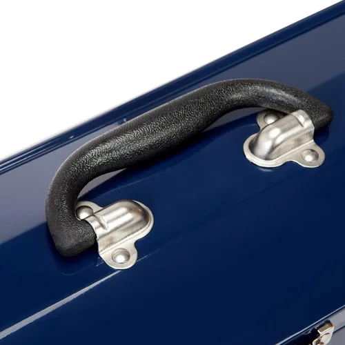 Miniatura 4 de TCE ATB102U Torin 16" Hip Roof Style Caja de herramientas de acero portátil con cierre de pestillo de metal, azul