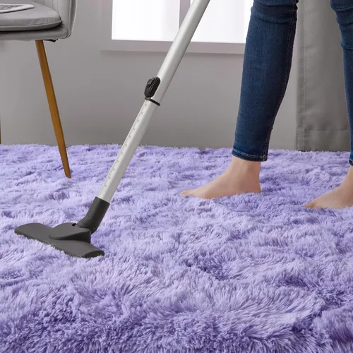 Miniatura 6 de DweIke Alfombras Esponjosas de Color Púrpura Lavanda para Dormitorio y Sala de Estar, 5x8 Pies Alfombra Suave de Felpa Shaggy Lila Púrpura