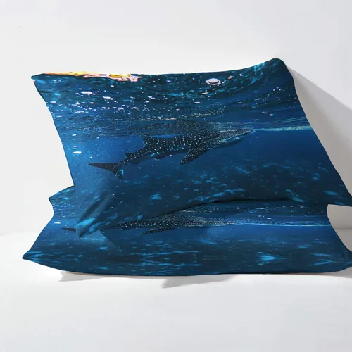 Miniatura 3 de Sharks Sheets K2-&-308 - Juego de sábanas y fundas de almohada estampadas, tamaño King, sábanas y fundas de almohada estampadas de microfibra suave