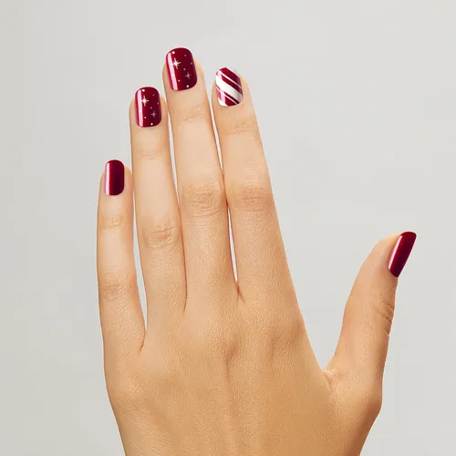 Miniatura 2 de Dashing Diva Uñas Magic Press – Manzanas confitadas Uñas cortas y cuadradas Uñas de gel adhesivas de larga duración Dura hasta 7 días