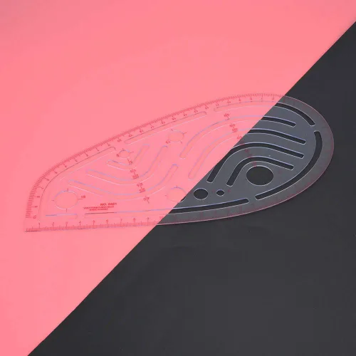 Miniatura 4 de Regla de sisa Métrica Curva Francesa Regla de costura Manga Sisa Melocotón Traje Herramienta de modista Regla de Patchwork Regla de sastre