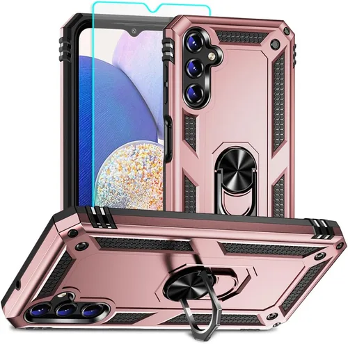 Miniatura 37 de Funda para Samsung Galaxy A12, Samsung A12 con protector de pantalla HD, [grado militar de 16 pies probada en caídas], anillo protector a prueba