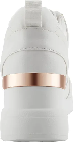 Miniatura 3 de YZ Tenis de cuña de moda para mujer, con tacón alto, con cordones y plataforma