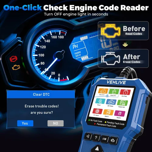 Miniatura 2 de Herramienta de Medición y Diagnóstico del Sistema de Motocicleta, Escáner Moto OBD2 con Prueba de Voltaje, Lector de Códigos de Fallas