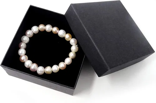 Miniatura 8 de Honbay Pulsera elástica simple con perlas de agua dulce para niñas y mujeres