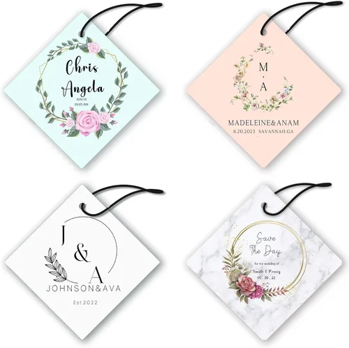 Miniatura 3 de 50 ambientadores de aire personalizados para boda a granel, ideas de recuerdos de boda, recuerdos de invitados, aromas, ambientador, regalo