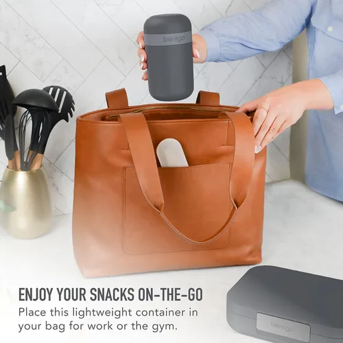 Miniatura 2 de Bentgo Snack Cup - Contenedor de bocadillos reutilizable con diseño a prueba de fugas, compartimento para aderezos y tapa de doble sellado, portátil