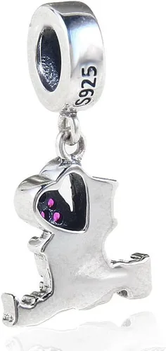Miniatura 4 de Abalorio colgante de plata de ley 925 para regalo de Navidad, para pulseras (I Love My Husband)