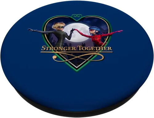 Miniatura 2 de Miraculous Ladybug and Cat Noir The Movie Heart Together PopSockets PopGrip intercambiables