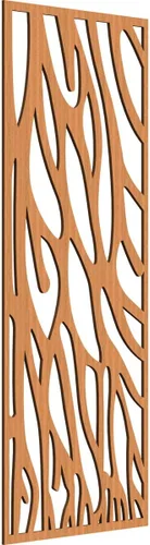 Miniatura 179 de 9 3/8"W x 24 3/8"H x 1/4"T Bristol Decorativos Paneles de Pared de Madera Calado, Cereza
