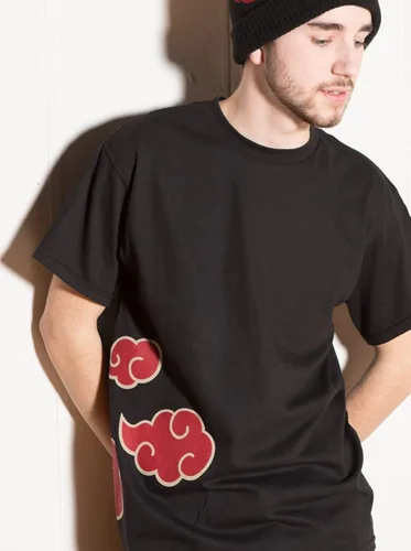 Miniatura 4 de Ripple Junction Naruto Shippuden - Camiseta unisex con nubes antihojas peso pesado 100 algodón Negro