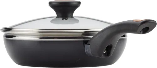 Miniatura 9 de Farberware Glide Escalfador de Huevos Antiadherente de Cerámica Cobreada con Tapa, 8 Pulgadas, Negro - 10654