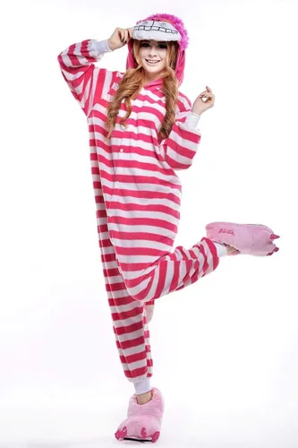 Miniatura 4 de Pijama unisex de Halloween para adultos, disfraz de Navidad, Cheshire Cat