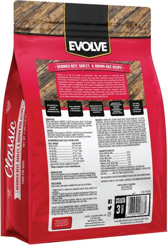 Miniatura 2 de Evolve Pet Food Classics Receta de carne deshuesada, cebada y bisonte, 3.5 libras