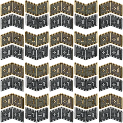 40 piezas Metal Buff MTG Contadores Tokens Plus +1/+1 Life Token dados Contadores para MTG Magic Card Gaming Accesorios