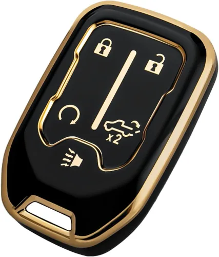 OFFCURVE Compatible con funda para llavero GMC, funda para llavero para Chevy Suburban Tahoe Terrain Acadia Yukon Silverado GMC Sierra 1500 2500HD