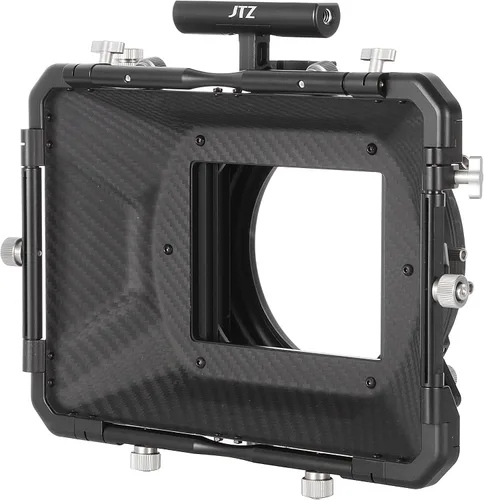 Miniatura 5 de JTZ DP30 Cine Lens Fibra de Carbono 4x4 Swing-Away Caja Mate con 0.591 in/0.748 in Rod Rail Rig para Sony FS5 FS7 ARRI RED Canon C100 C200 C300 BM D