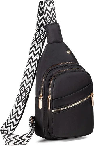 Miniatura 15 de EVANCARY - Mochila pequeña tipo bandolera para mujeres y hombres, mochila de pecho tipo bandolera para viajes, senderismo y actividades al aire