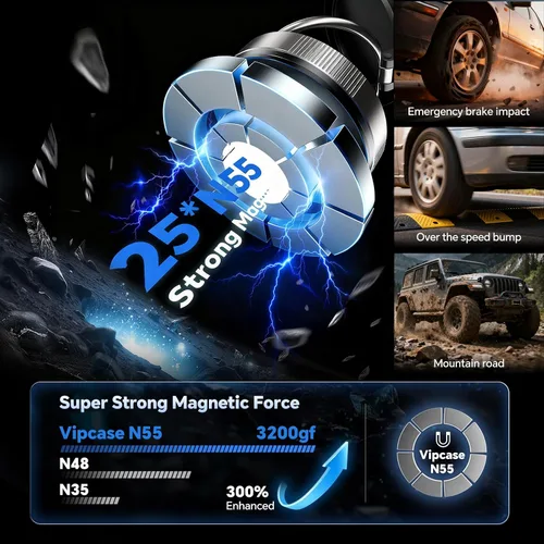 Miniatura 5 de Soporte magnético para teléfono MagSafe, soporte de teléfono ajustable de 360° con succión más fuerte de 96 libras y 2800 gf magnético más fuerte