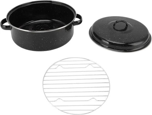 Miniatura 2 de Sartén para asar resistente, olla antiadherente para verduras asadas perfectas, plato de acero inoxidable apto para horno para cenas familiares