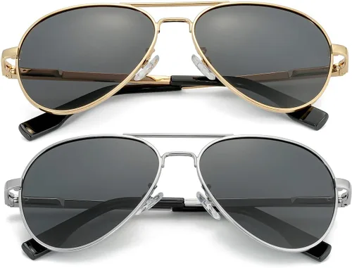 Miniatura 12 de Gafas de sol polarizadas de aviador pequeñas para niñas y niños de 4 a 16 años