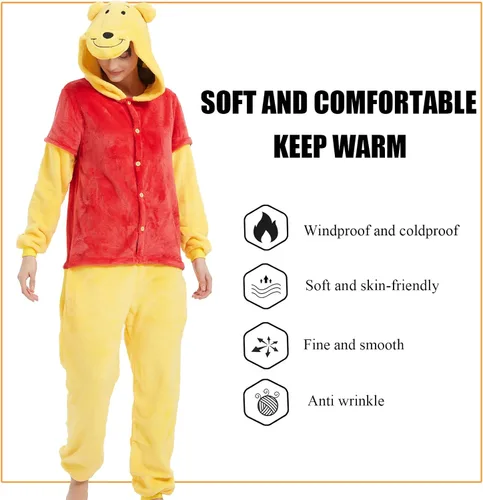 Miniatura 4 de Pijama unisex para adultos, disfraz de Navidad, Halloween, disfraz de cosplay