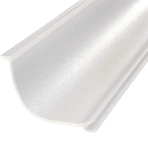 Miniatura 5 de Beam Lighting - Repuesto de cubierta de luz para debajo del gabinete, difusor acrílico acanalado blanco (curvo, 24 pulgadas)