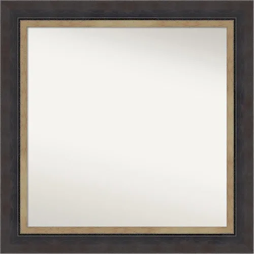 Miniatura 230 de Amanti Art Espejo personalizado, espejo de baño negro Astor, espejo de pared o espejo de tocador de baño sobre el fregadero (25 x 25 pulgadas)