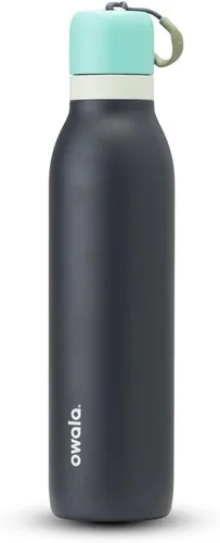 Miniatura 16 de Botella de agua aislada con tapa Twist de acero inoxidable Owala FreeSip con pajita para deportes y viajes, sin BPA, 24 onzas, Angel Food Cake